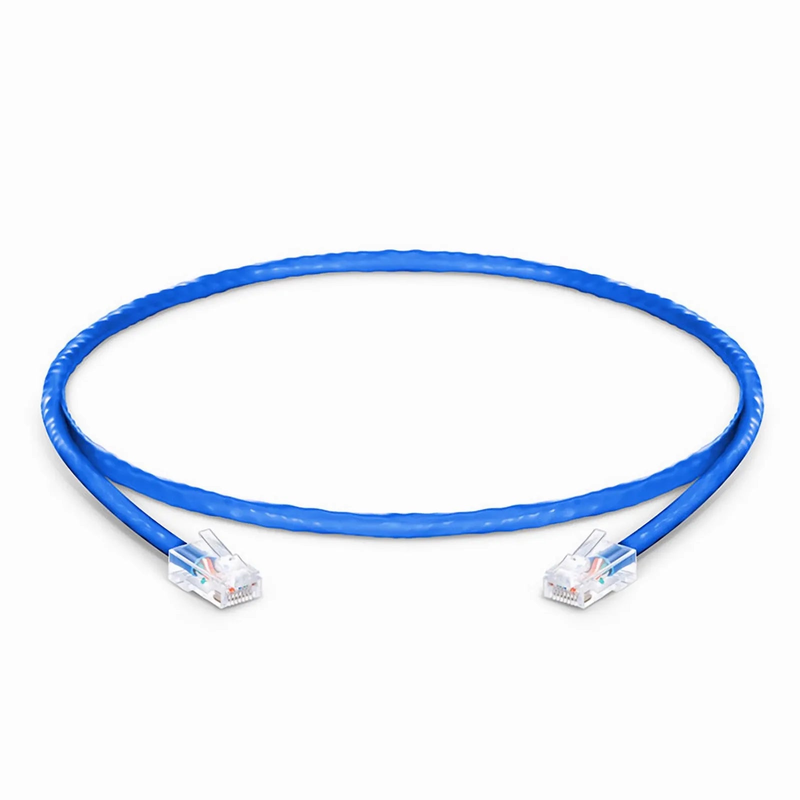 Refurb Squared 2ft (0.6m) Cat5e Non-booted Unshielded (U/UTP) PVC CM Ethernet Network Patch Cable, Blue