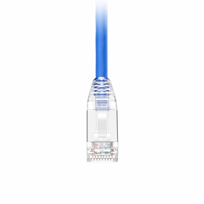 Refurb Squared 6in (0.15m) Cat6a 26AWG Snagless Shielded (S/FTP) CM/LSZH Ethernet Network Patch Cable, Blue