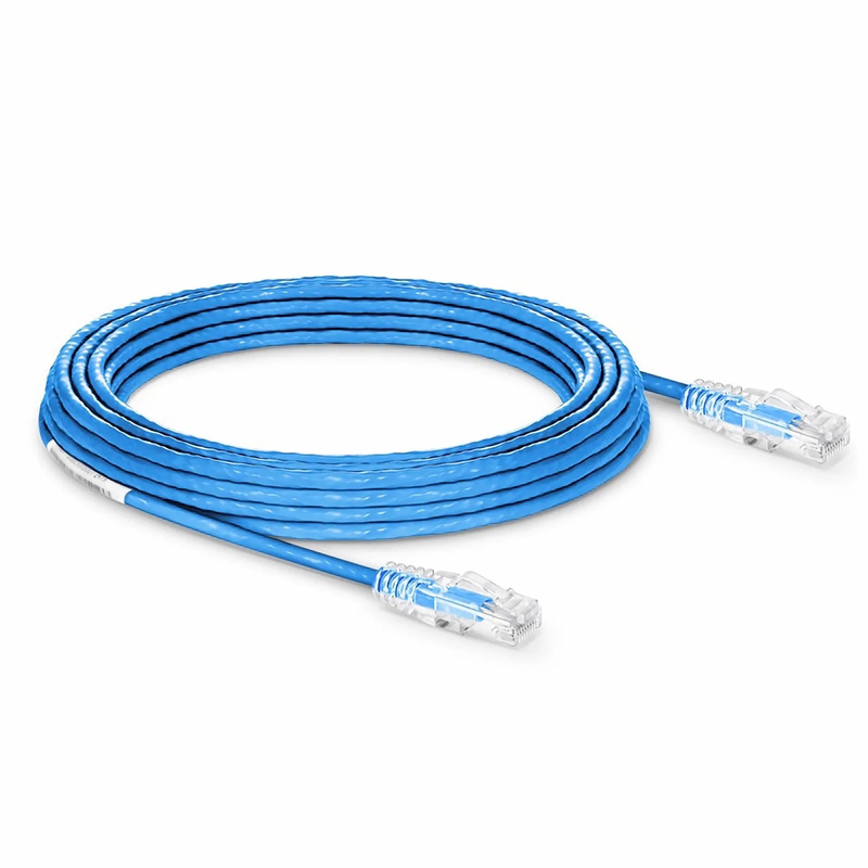 Refurb Squared 75ft (22.9m) Cat6 23AWG Snagless Unshielded (U/UTP) PVC CMP Ethernet Network Patch Cable, Blue