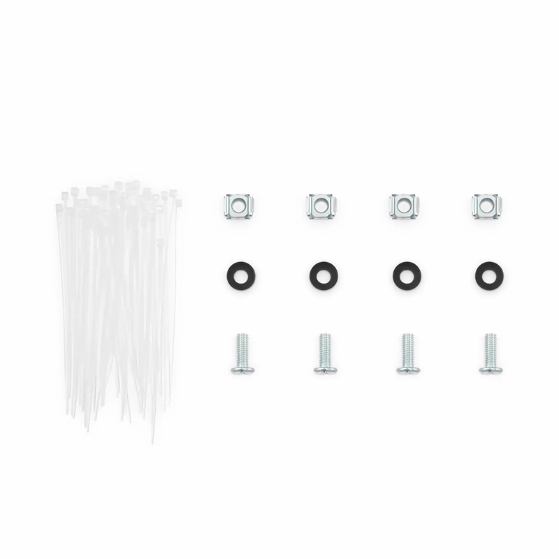 Refurb Squared Cat6 High Density Coupler Patch Panel, 48-Port, 1RU, Cable Management Bar Included