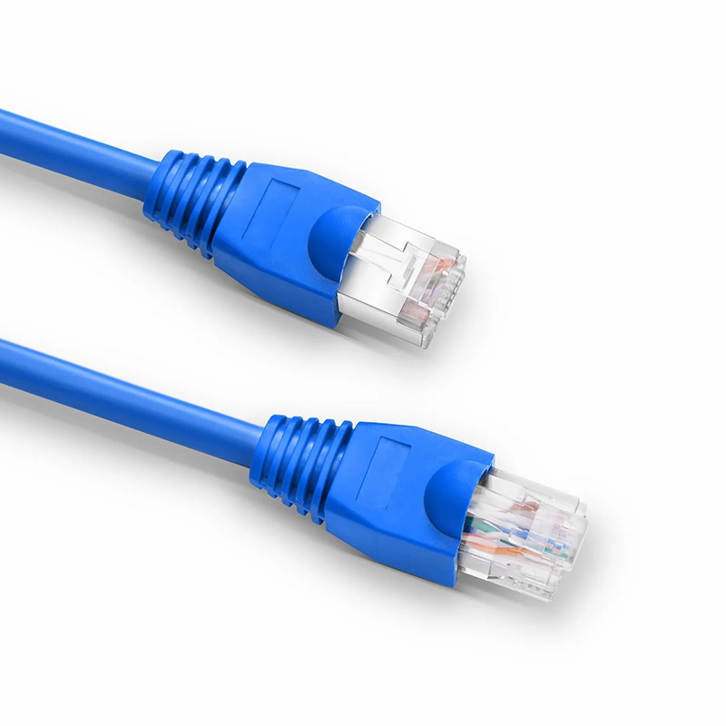 Refurb Squared Cat5e/Cat6 RJ45 Strain Relief Boots, 5.5mm OD for Cat5e UTP 24AWG, Cat5e & Cat6 F/UTP 26AWG Ethernet Network Cable, Blue, 50PCS/Pack