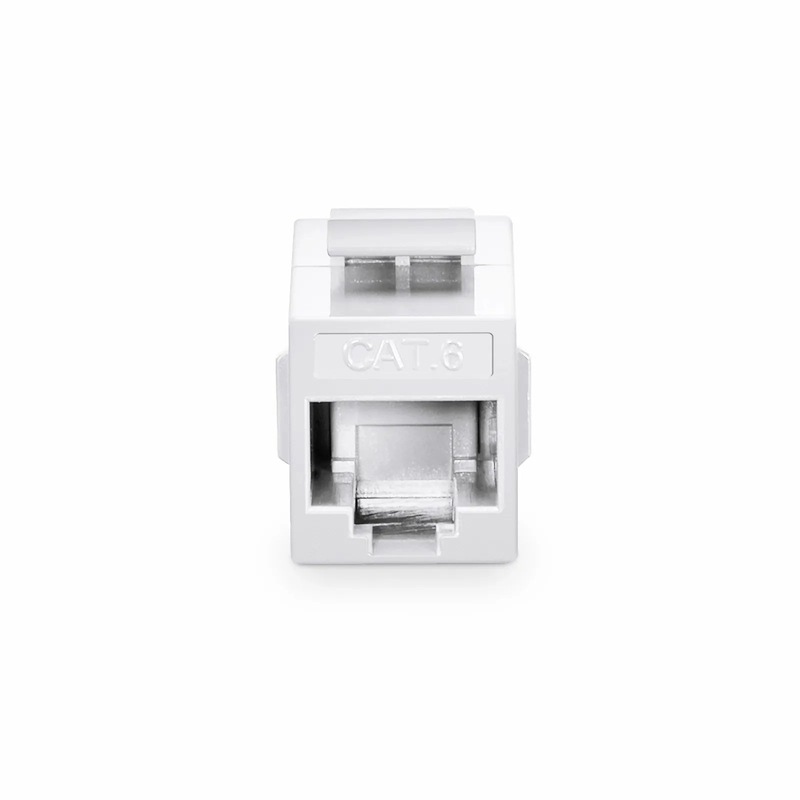 Refurb Squared Cat6 Keystone RJ45 Coupler, Unshielded, Female to Female Insert Inline Coupler - White (12pcs/Pack)