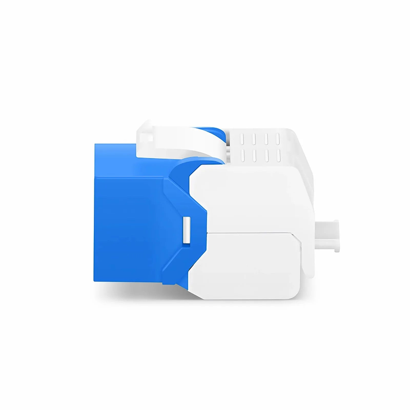 Refurb Squared Cat6 RJ45 (8P8C) Unshielded Toolless Keystone Jack Module, Blue (10 pcs/Pack)