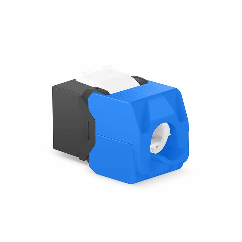 Refurb Squared Cat6a RJ45 (8P8C) Unshielded Toolless Keystone Jack Module, Black (10 pcs/Pack)