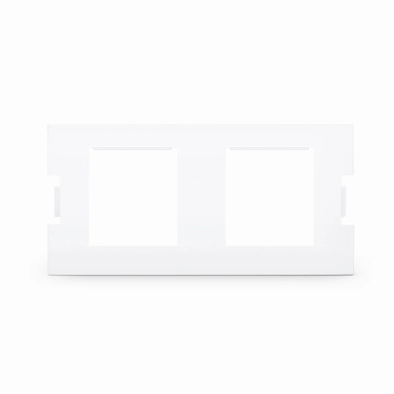 Refurb Squared 2-Port MOS Adapter, 1 Unit High, White