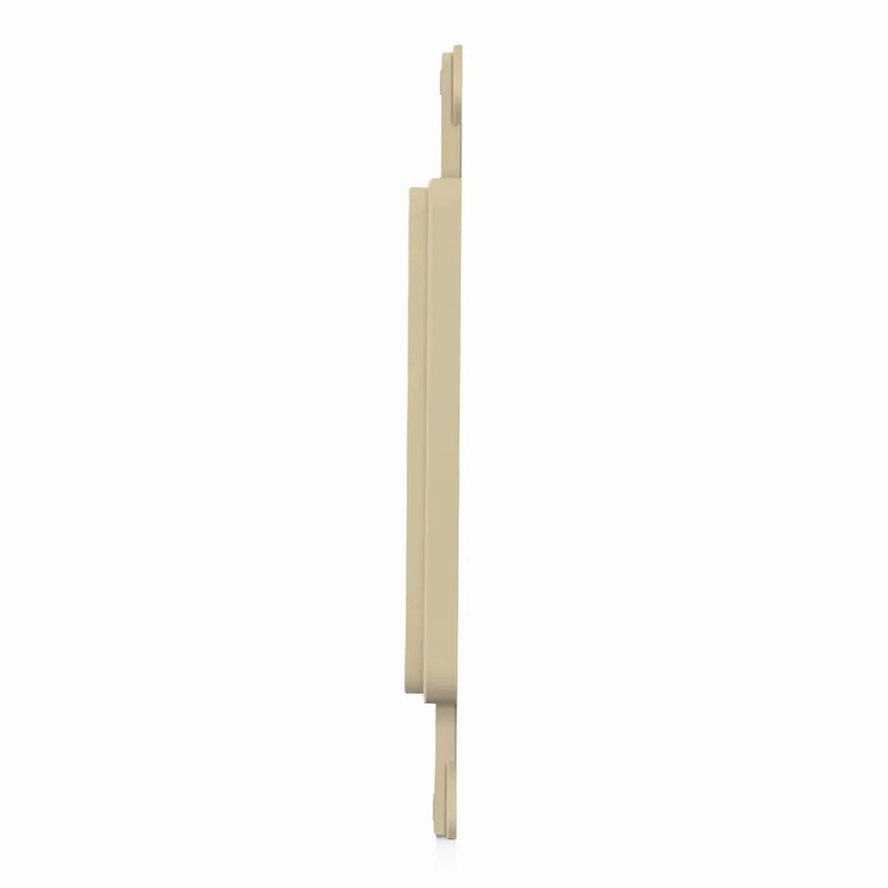 Refurb Squared FFSystem Faceplate Frame Keystone Blank Insert, Ivory, 4.09'' x 1.4''