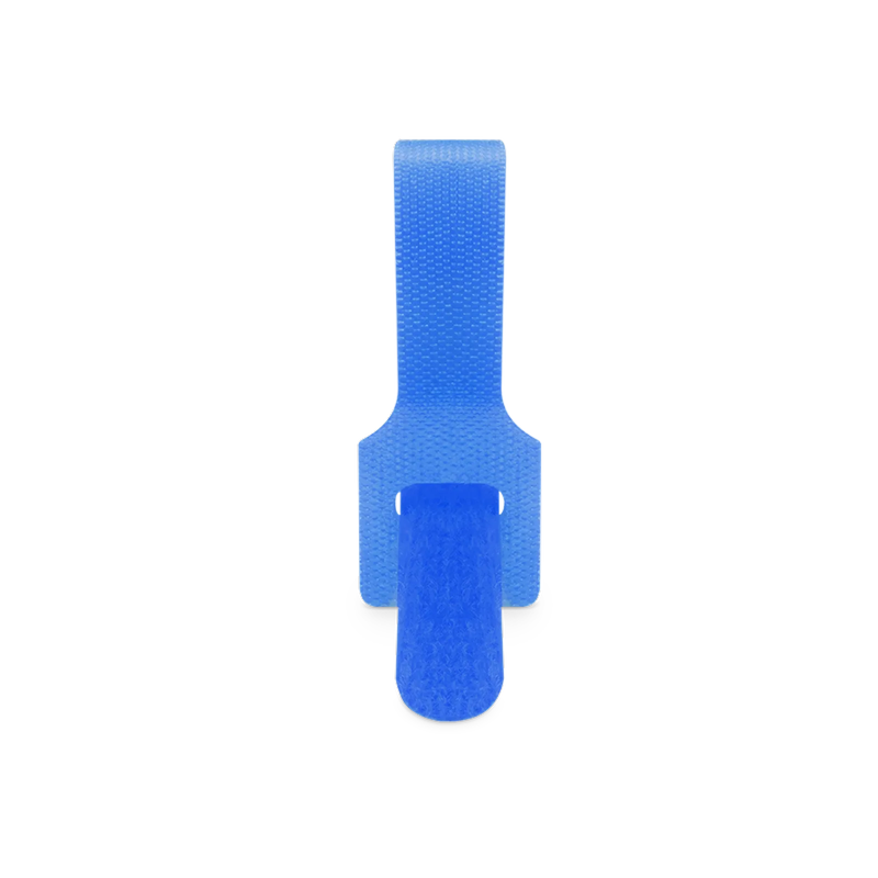 Refurb Squared 100Pcs/Pack 6in.L x 0.5in.W T-type Reusable Cable Ties, Blue