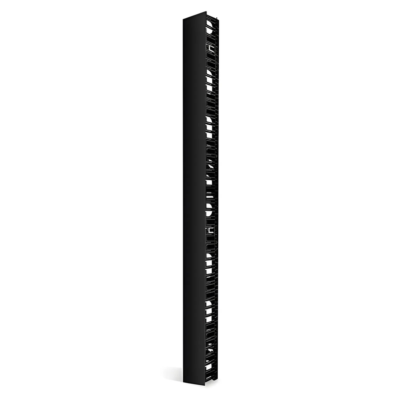 Refurb Squared Vertical Single Sided Cable Manager, 45RU, Bend Radius Finger, 4.9 in. Wide