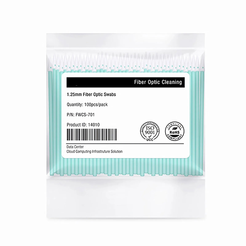 Refurb Squared 1.25mm Fiber Optic Lint-free Foam Clean Swabs (100pcs/Pack)