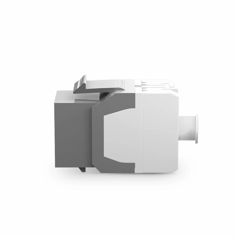Refurb Squared Cat6 RJ45 (8P8C) Unshielded Punch Down Keystone Jack Module, Gray (10 pcs/Pack)