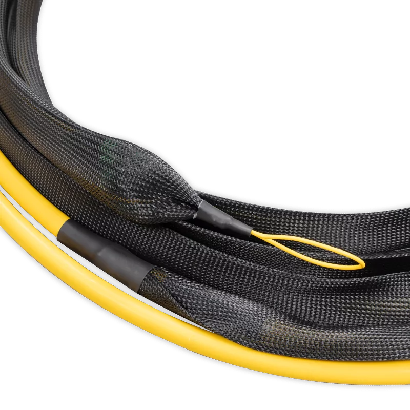 20m (66ft) Pre-terminated MPO 2x2 Shuffle Trunk Cable, 128 Fibers, 16xMPO-8 APC (Male) to 16xMPO-8 APC (Male), Single Mode (OS2), Type 2, LSZH, 0.35dB Max, Breakout 80cm, Yellow SFPS