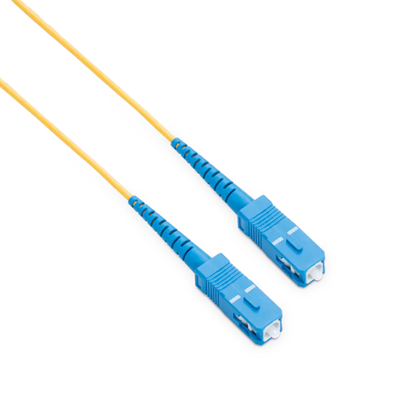 15m (49ft) SC UPC to SC UPC Simplex OS2 Single Mode LSZH 2.0mm Fiber Optic Patch Cable SFPS