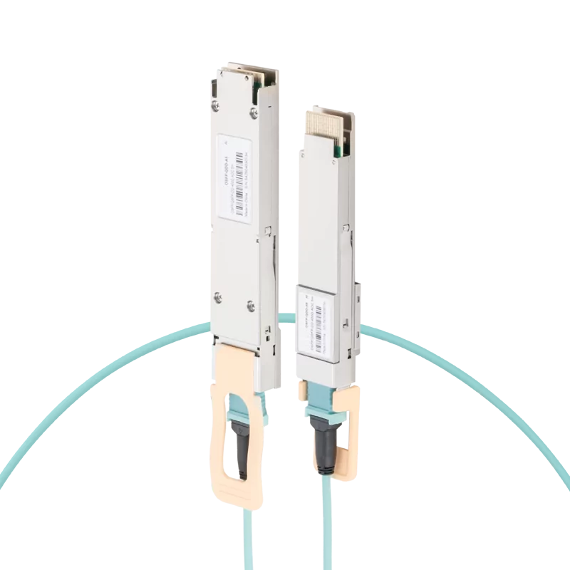 NVIDIA/Mellanox Compatible 20m (66ft) 400G OSFP to QSFP-DD Active Optical Cable SFPS