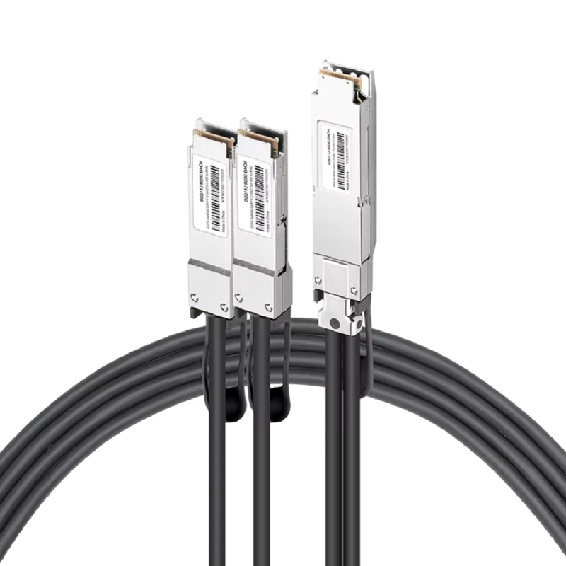 NVIDIA/Mellanox MCP7Y10-N002 (980-9I929-00N002) Compatible DAC 2m (7ft) Twin-port 2x400Gb/s OSFP Finned Top to 2x400Gb/s QSFP112 Flat Top InfiniBand NDR Passive Copper Splitter Cable SFPS