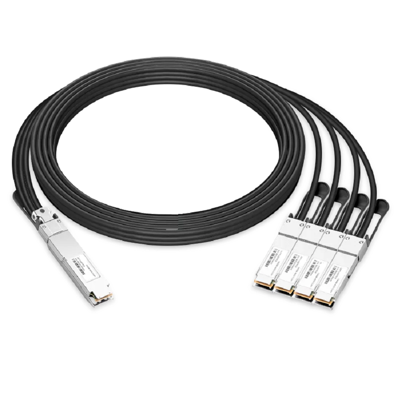 NVIDIA/Mellanox MCP7Y40-N002 Compatible DAC 2m (7ft) Twin-port 2x400Gb/s OSFP Finned Top to 4x200Gb/s QSFP112 Flat Top InfiniBand NDR Passive Copper Splitter Cable SFPS