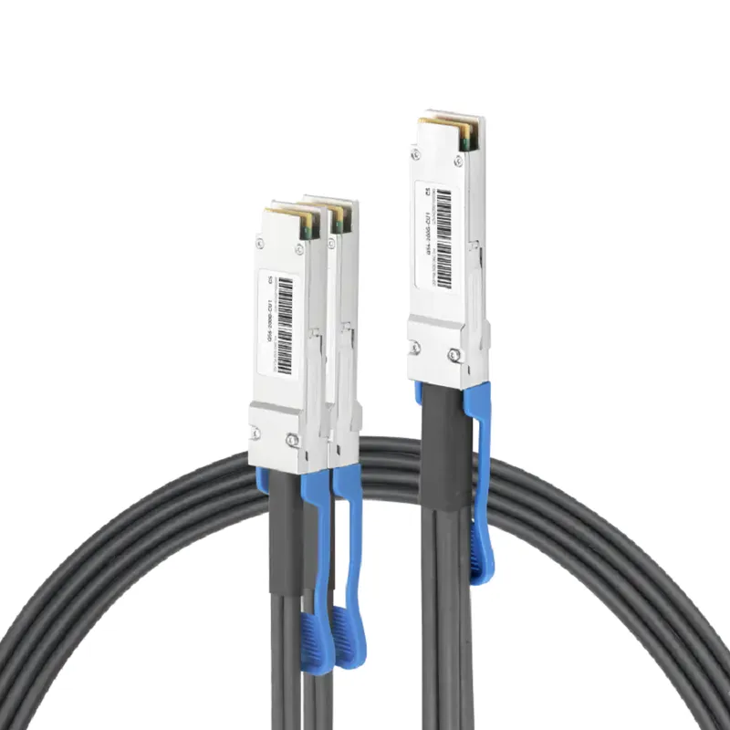 NVIDIA/Mellanox 2m (7ft) 200G QSFP56 to 2X100G DSFP Passive Direct Attach Copper Breakout Cable SFPS