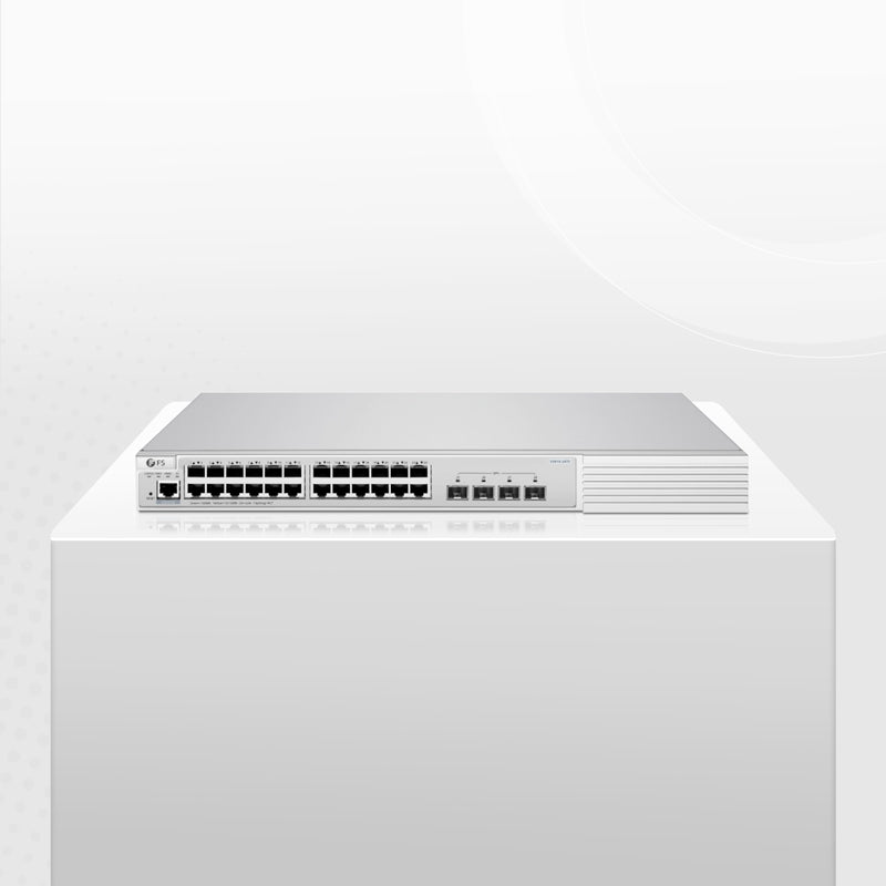 S3910-24TS, 24-Port Gigabit Ethernet L2+ Switch, 24 x Gigabit RJ45, with 4 x 10Gb SFP+ Uplinks, Stackable Switch, Broadcom Chip