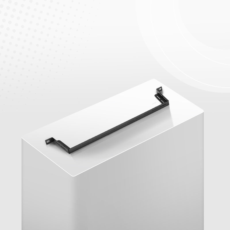 Zero U Horizontal Cable Lacer Bar, L-Shaped with 4.02" Offset, Steel, 5pcs/Pack, for 19" EIA