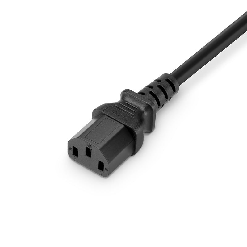 4ft (1.2m) AS/NZS 3112 Australia to IEC60320 C13 3 x 1.0mm² 250V/10A Power Cord, Black