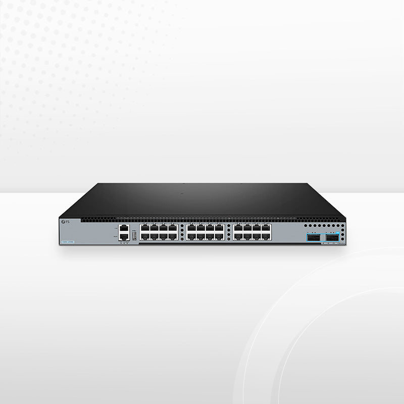 S5850-24XMG, 24-Port Ethernet L3 Switch, 24 x 10GBASE-T/Multi-Gigabit, with 2 x 100Gb QSFP28, Support MPLS&MLAG