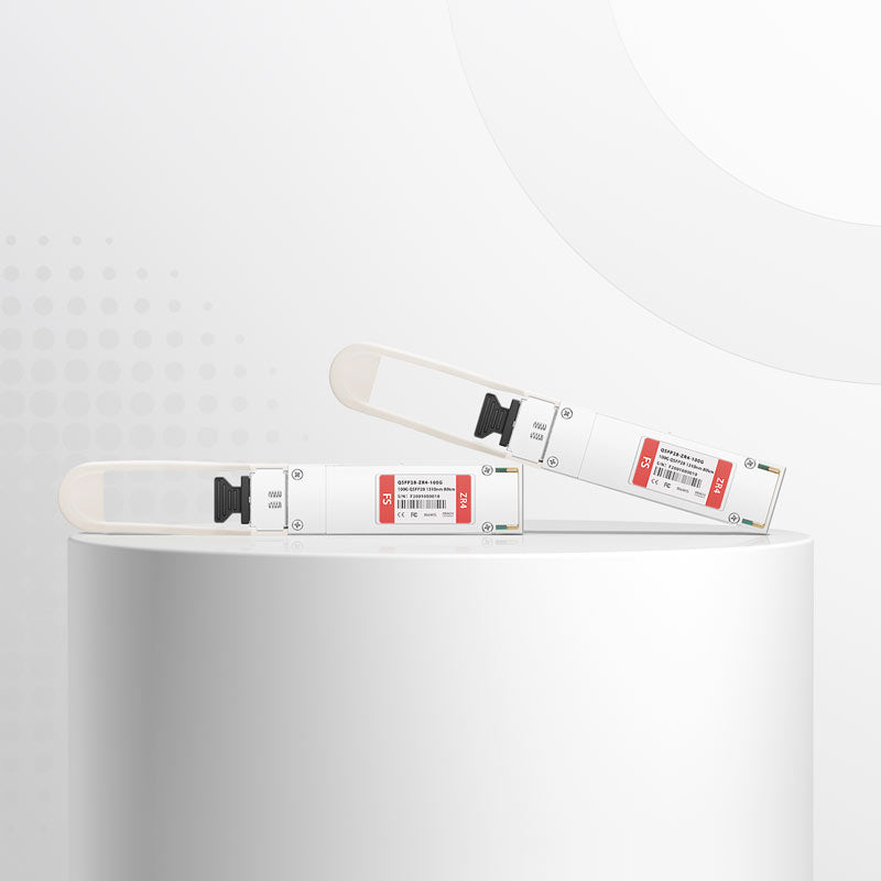 Cisco QSFP-100G-ZR4-S Compatible 100GBASE-ZR4 QSFP28 4 x 25G NRZ 1310nm 80km DOM Duplex LC/UPC SMF Optical Transceiver Module