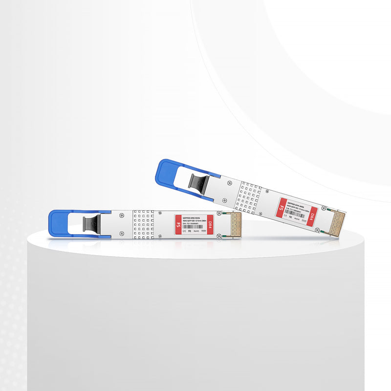 Intel Compatible 400GBASE-DR4 QSFP-DD 8 x 50G PAM4 1310nm 500m DOM MPO-12/APC SMF Optical Transceiver Module, Breakout to 4 x 100G-DR