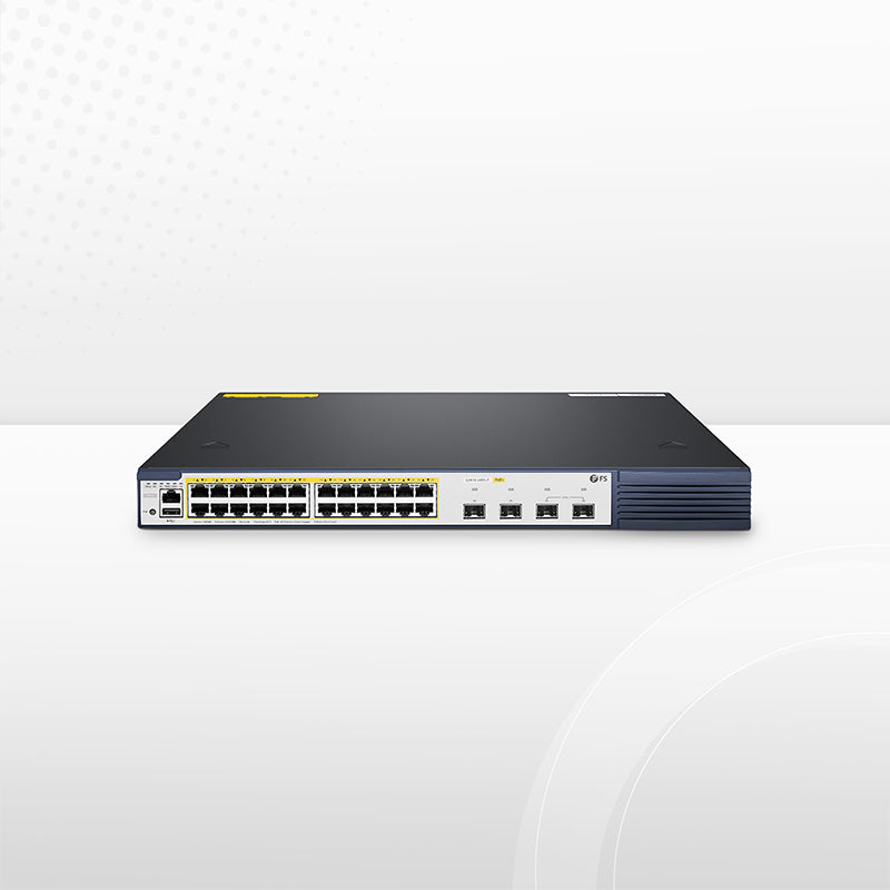 S3410-24TS-P, 24-Port Gigabit Ethernet L2+ PoE+ Switch, 24 x PoE+ Ports @740W, with 2 x 10Gb SFP+ Uplinks and 2 x Combo SFP Ports, Stackable Switch, Broadcom Chip