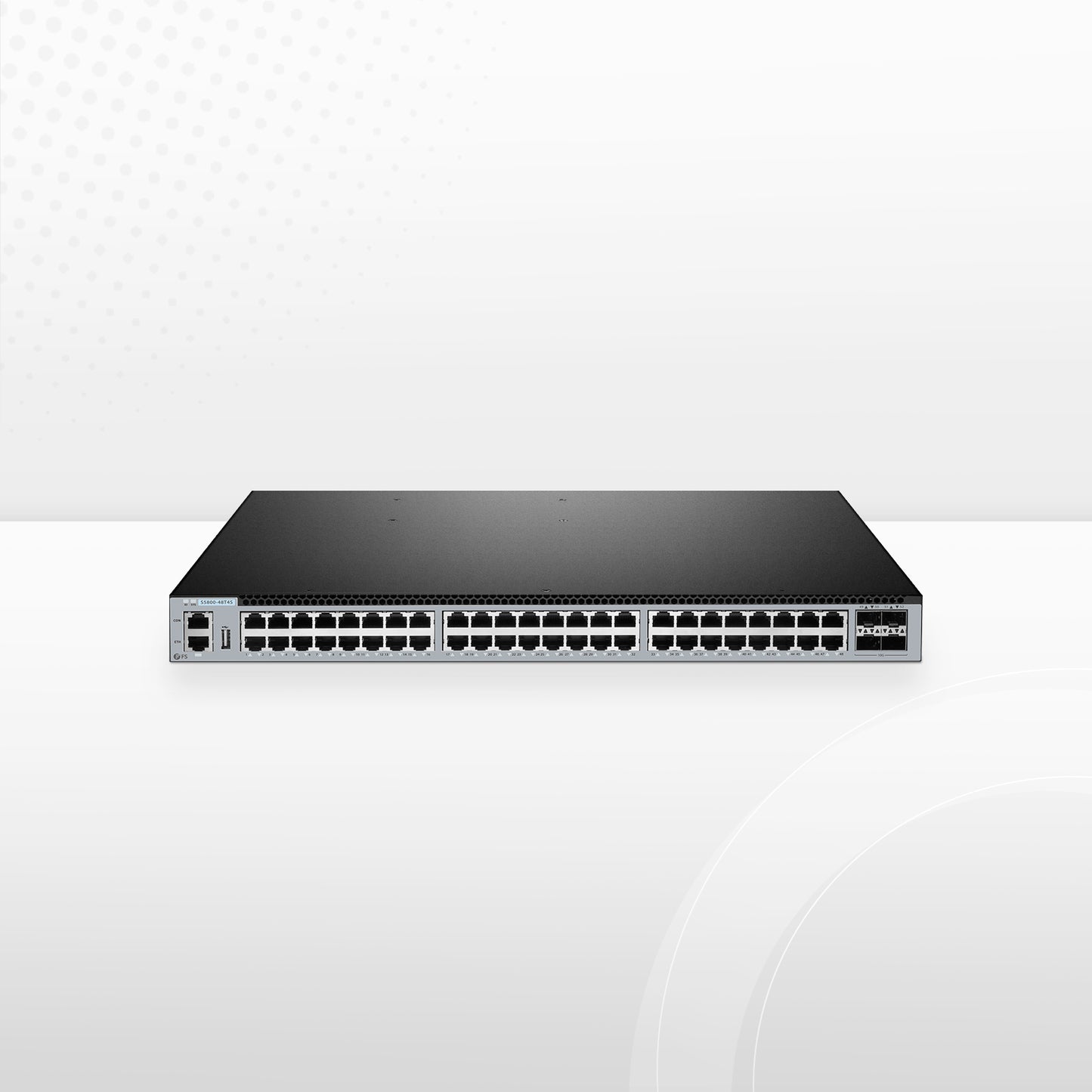 S5800-48T4S, 48-Port Gigabit Ethernet L3 Switch, 48 x Gigabit RJ45, with 4 x 10Gb SFP+, Support MLAG