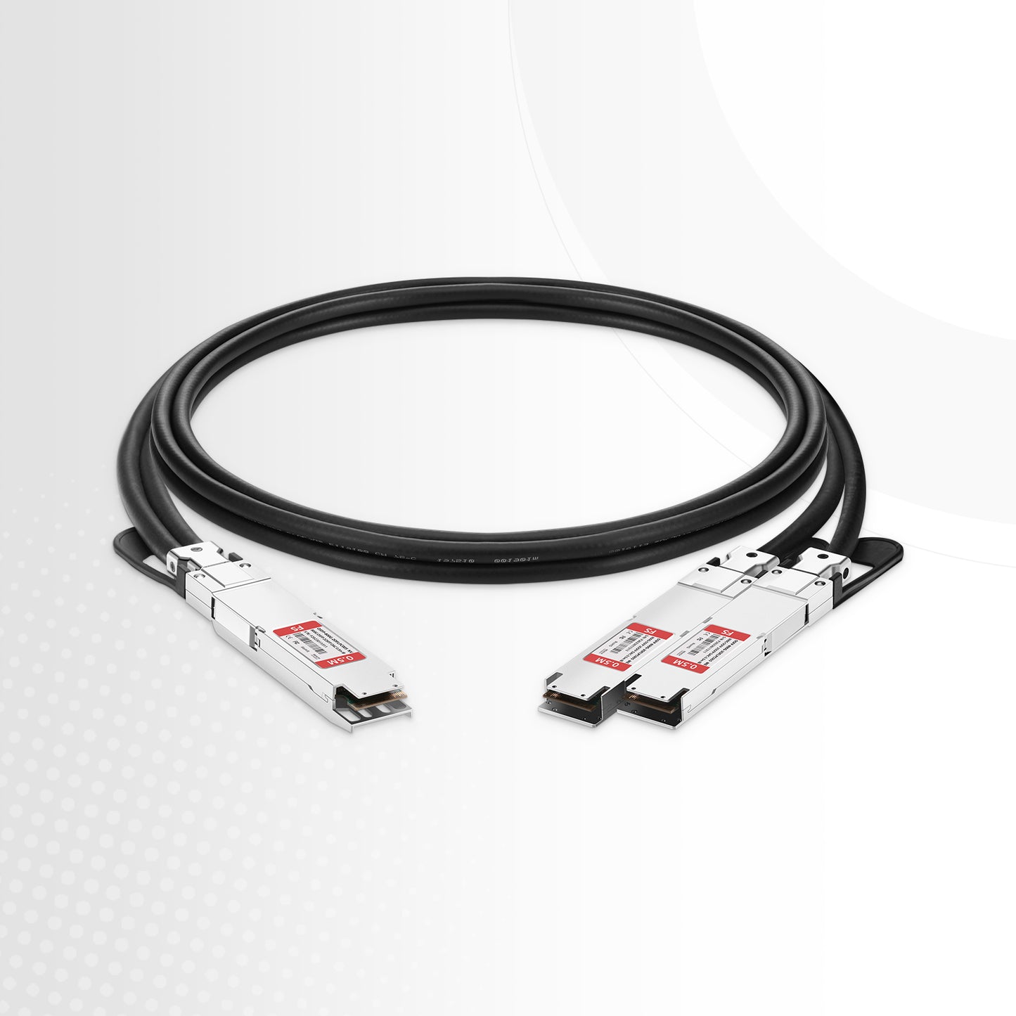 1.5m (5ft) NVIDIA/Mellanox MCP7Y00-N01A Compatible 800G Finned Top to 2 x 400G OSFP 4 x 100G PAM4 Flat Top OSFP InfiniBand NDR Passive Direct Attach Copper Breakout Cable for Quantum-2 Switches and ConnectX-7 HCA