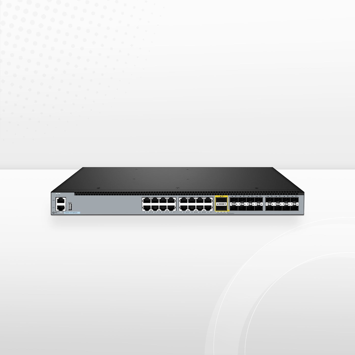 S5850-16T16BS2Q, 16-Port Gigabit Ethernet L3 Switch, 16 x Gigabit RJ45, with 8 x 10Gb SFP+, 8 x 25Gb SFP28 and 2 x 40Gb QSFP+ Uplinks, Support MLAG