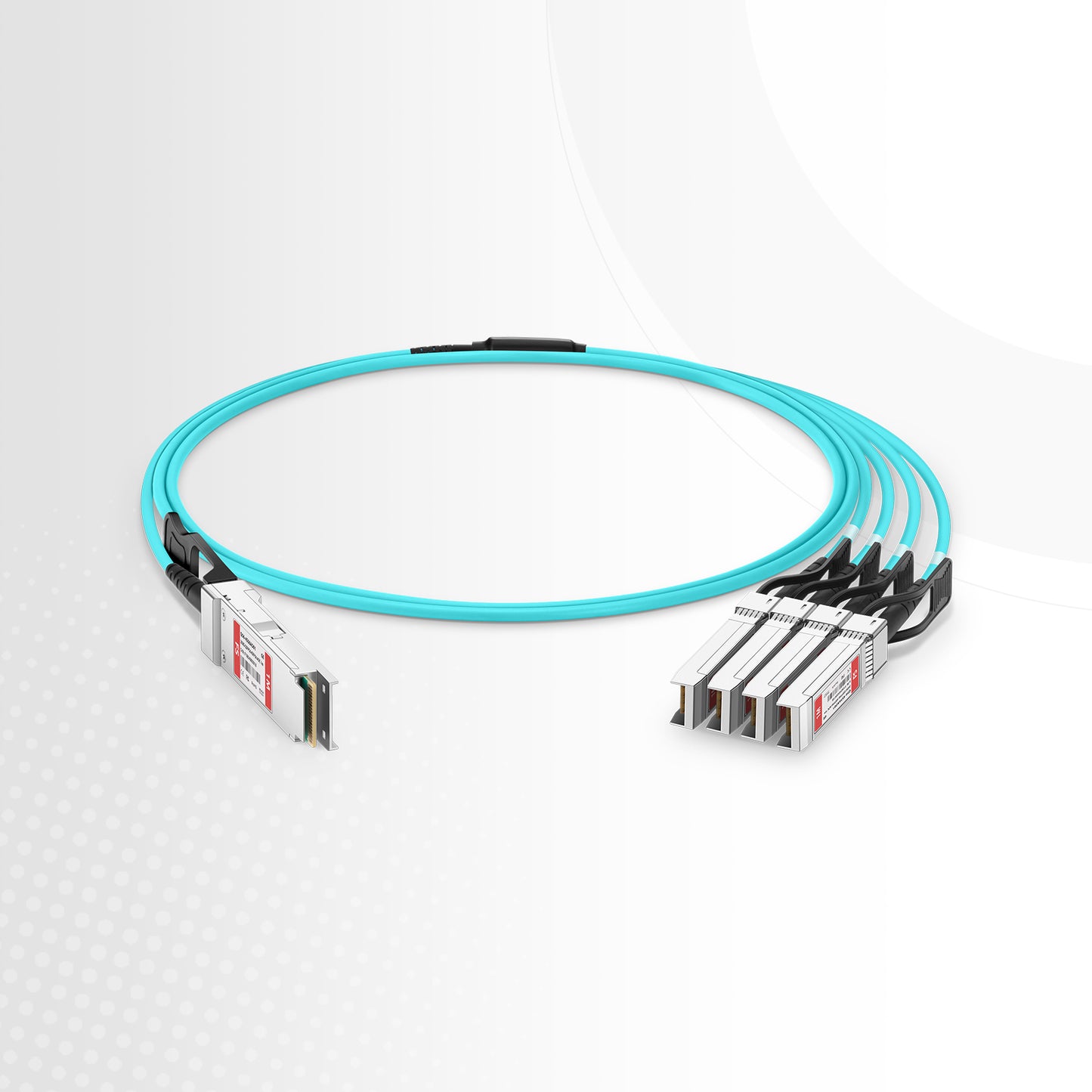 10m (33ft) Cisco QSFP-4SFP25G-AOC10M Compatible 100G QSFP28 4 x 25G NRZ to 4 x 25G SFP28 NRZ Active Optical Breakout Cable