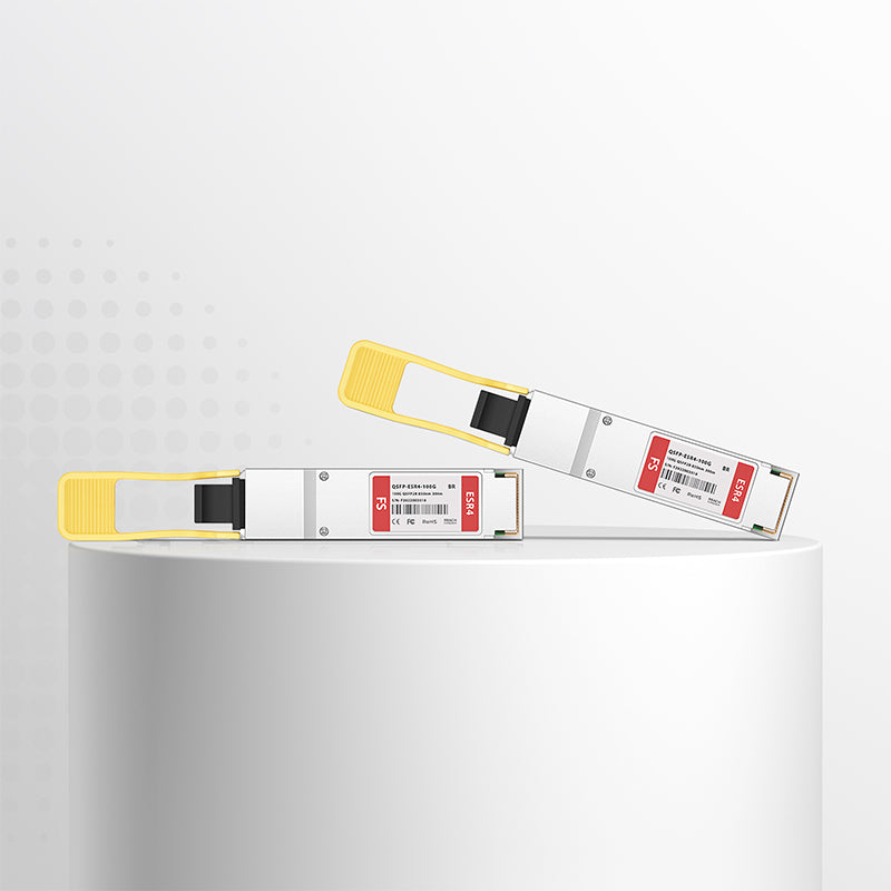 Cisco QSFP-100G-SR4-S Compatible 100GBASE-ESR4 QSFP28 4 x 25G NRZ 850nm 300m OM4 DOM MPO-12/UPC MMF Optical Transceiver Module, Breakout to 4 x 25G-ESR