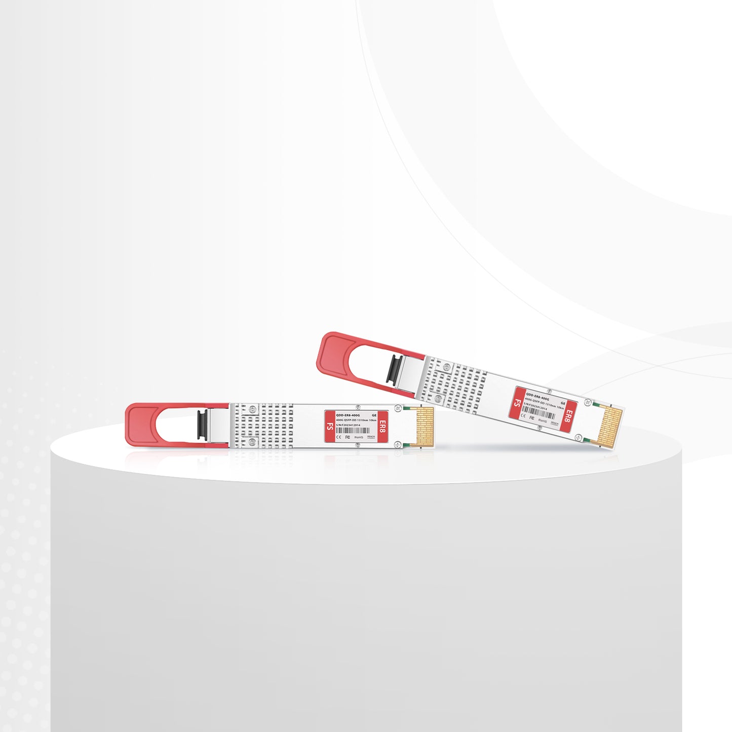 Cisco Compatible 400GBASE-ER8 QSFP-DD 8 x 50G PAM4 1310nm 40km DOM Duplex LC/UPC SMF Optical Transceiver Module