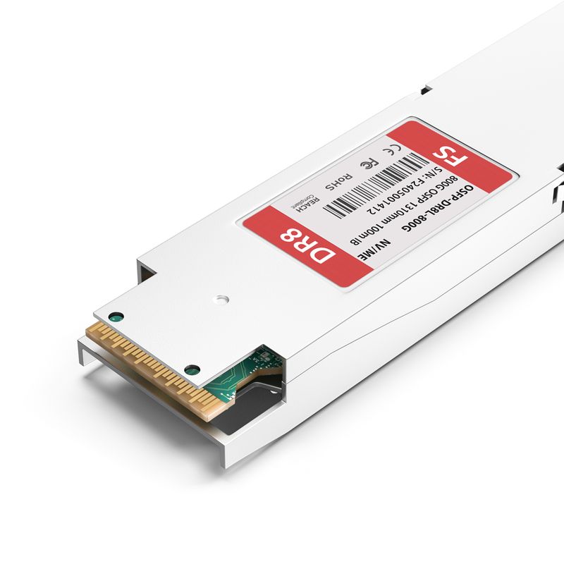 NVIDIA/Mellanox MMS4X00-NS Compatible 800GBASE 2xDR4/DR8 OSFP Finned Top 8 x 100G PAM4 1310nm 100m DOM Dual MPO-12/APC SMF InfiniBand NDR Optical Transceiver Module for Quantum-2 Switches