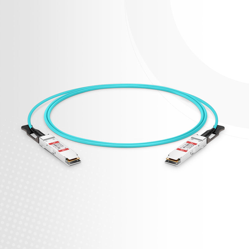 100m (328ft) NVIDIA/Mellanox MFS1S00-H100V Compatible 200G QSFP56 4 x 50G PAM4 InfiniBand HDR Active Optical Cable for Quantum Switches and ConnectX-6 HCA