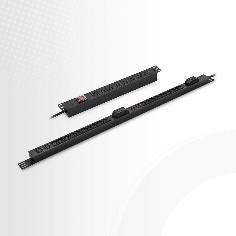 21.06kW 3-Phase 32A/380V Basic Rack PDU, 36 x C13 & 6 x C19 Outlets, IEC309 32A 3P + N + E Plug, 3ft Cord, 0U Vertical