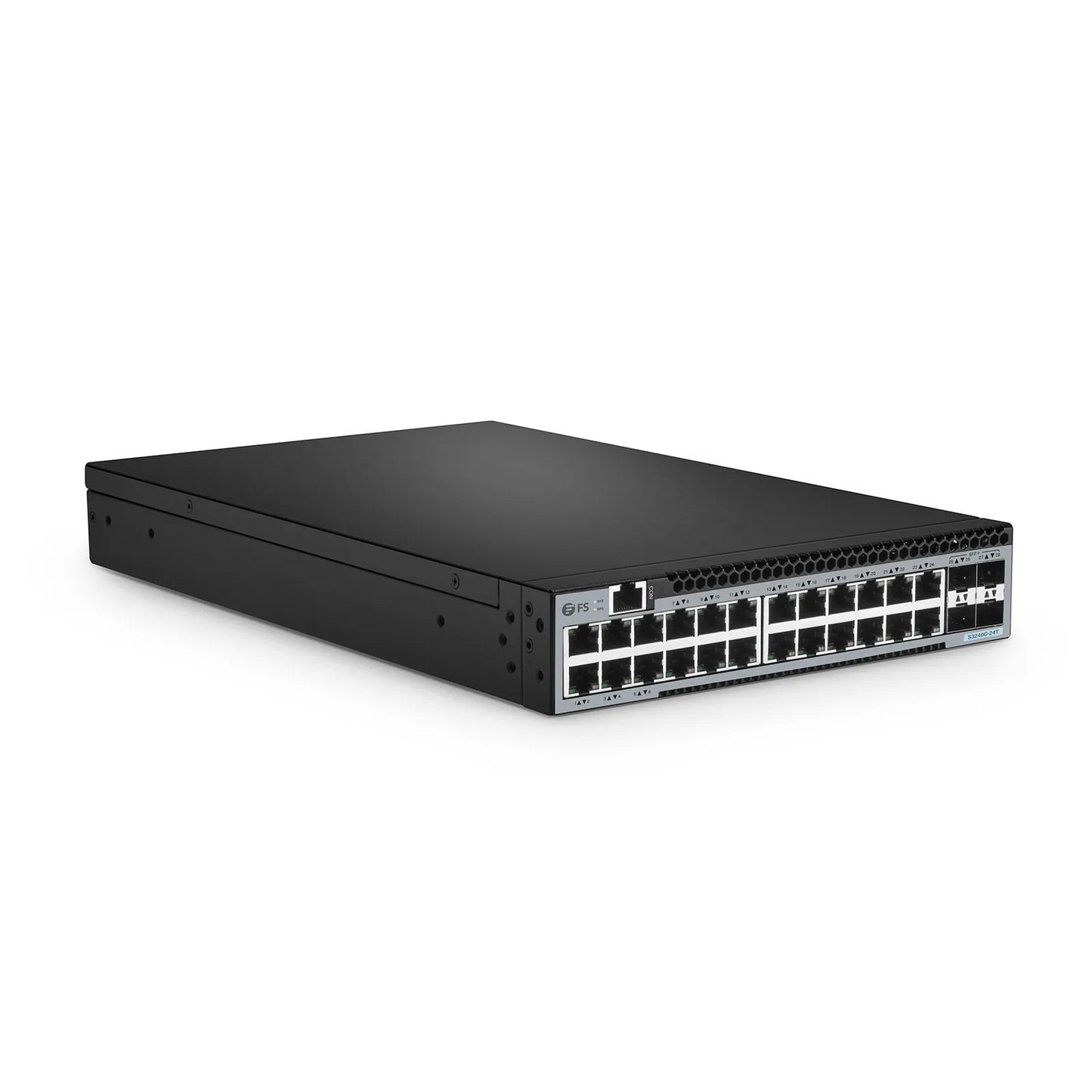 S3240C-24T, 24-Port Ethernet L2+ Compact Half-Width Switch, 24 x Gigabit RJ45, with 4 x 10Gb SFP+ Uplinks