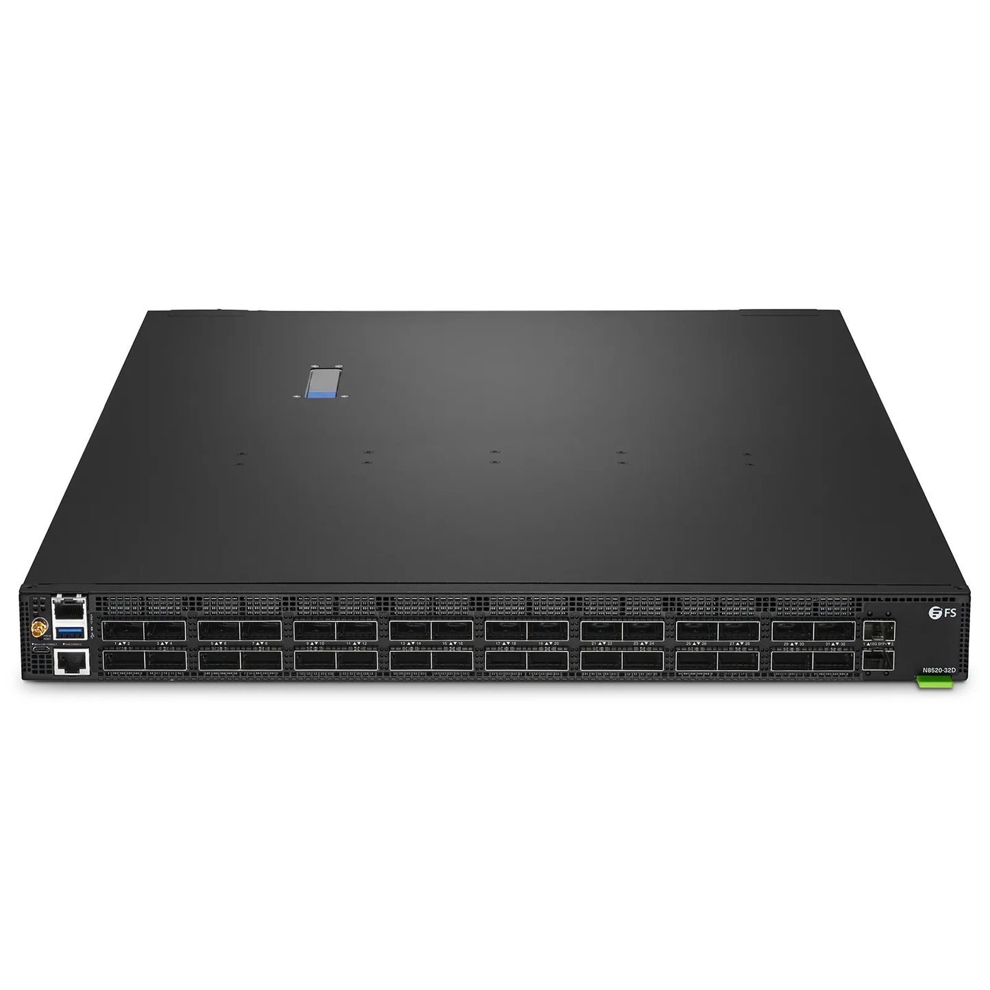 N8520-32D, 32-Port Ethernet Data Center Switch, 32 x 400Gb QSFP-DD, PicOS®, Broadcom Trident 4 Chip, Front-to-Back Airflow