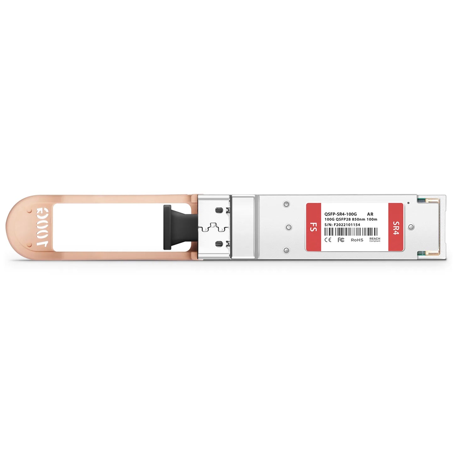 HPE Aruba JL309A Compatible 100GBASE-SR4 QSFP28 4 x 25G NRZ 850nm 100m DOM MPO-12/UPC MMF Optical Transceiver Module, Breakout to 4 x 25G-SR