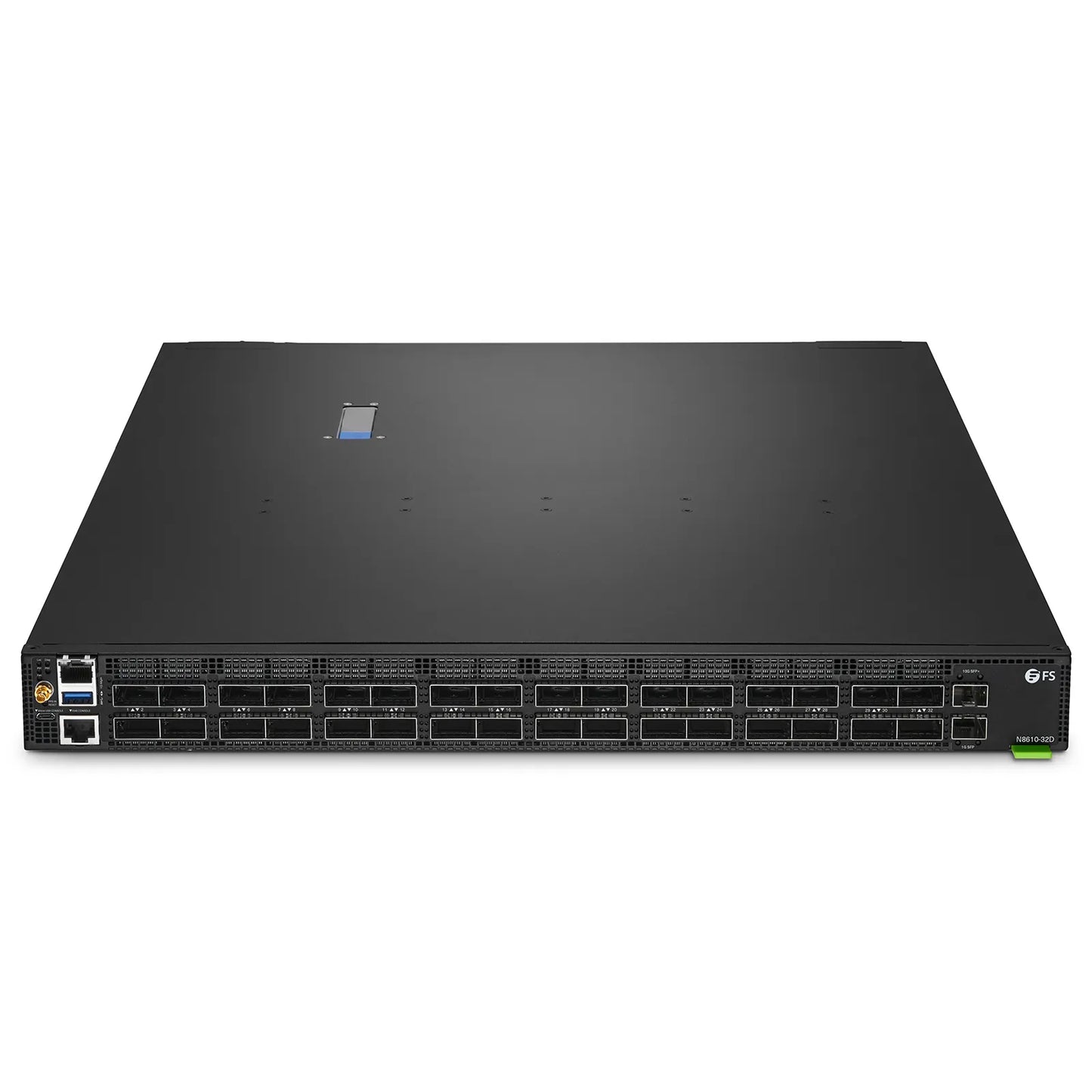 N8610-32D, 32-Port Ethernet HPC/AI Data Center Switch, 32 x 400Gb QSFP-DD, PicOS®, Broadcom Tomahawk 4 Chip, Front-to-Back Airflow