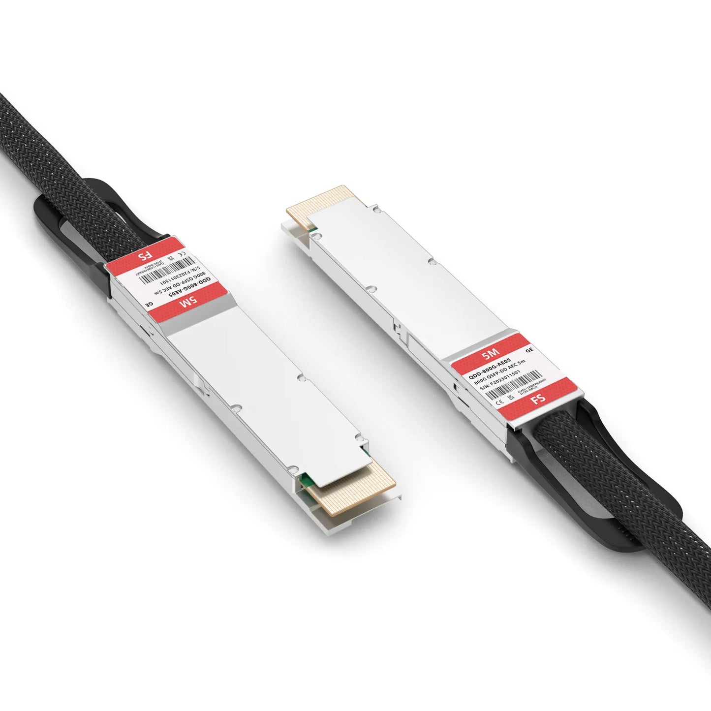 5m (16ft) Generic Compatible 800G QSFP-DD 8 x 100G PAM4 Active Electrical Cable