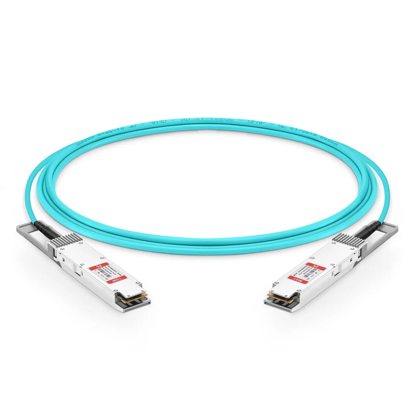 15m (49ft) NVIDIA/Mellanox Compatible 800G OSFP 8 x 100G PAM4 Finned Top InfiniBand NDR Active Optical Cable for Quantum-2 Switches