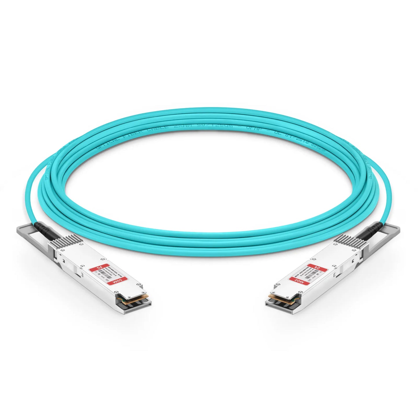 50m (164ft) NVIDIA/Mellanox Compatible 800G OSFP 8 x 100G PAM4 Finned Top InfiniBand NDR Active Optical Cable for Quantum-2 Switches