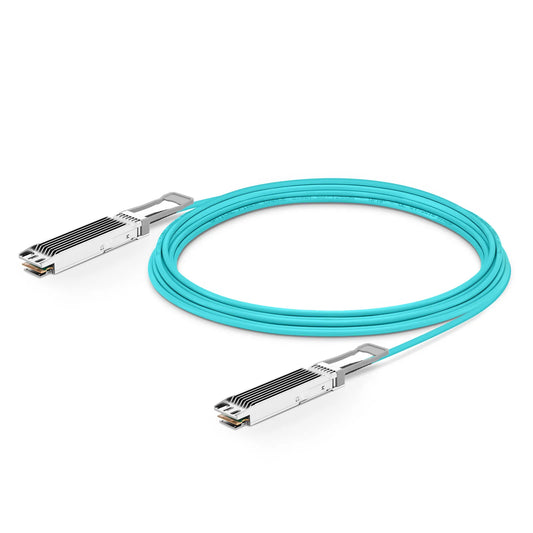 50m (164ft) NVIDIA/Mellanox Compatible 800G OSFP 8 x 100G PAM4 Finned Top InfiniBand NDR Active Optical Cable for Quantum-2 Switches