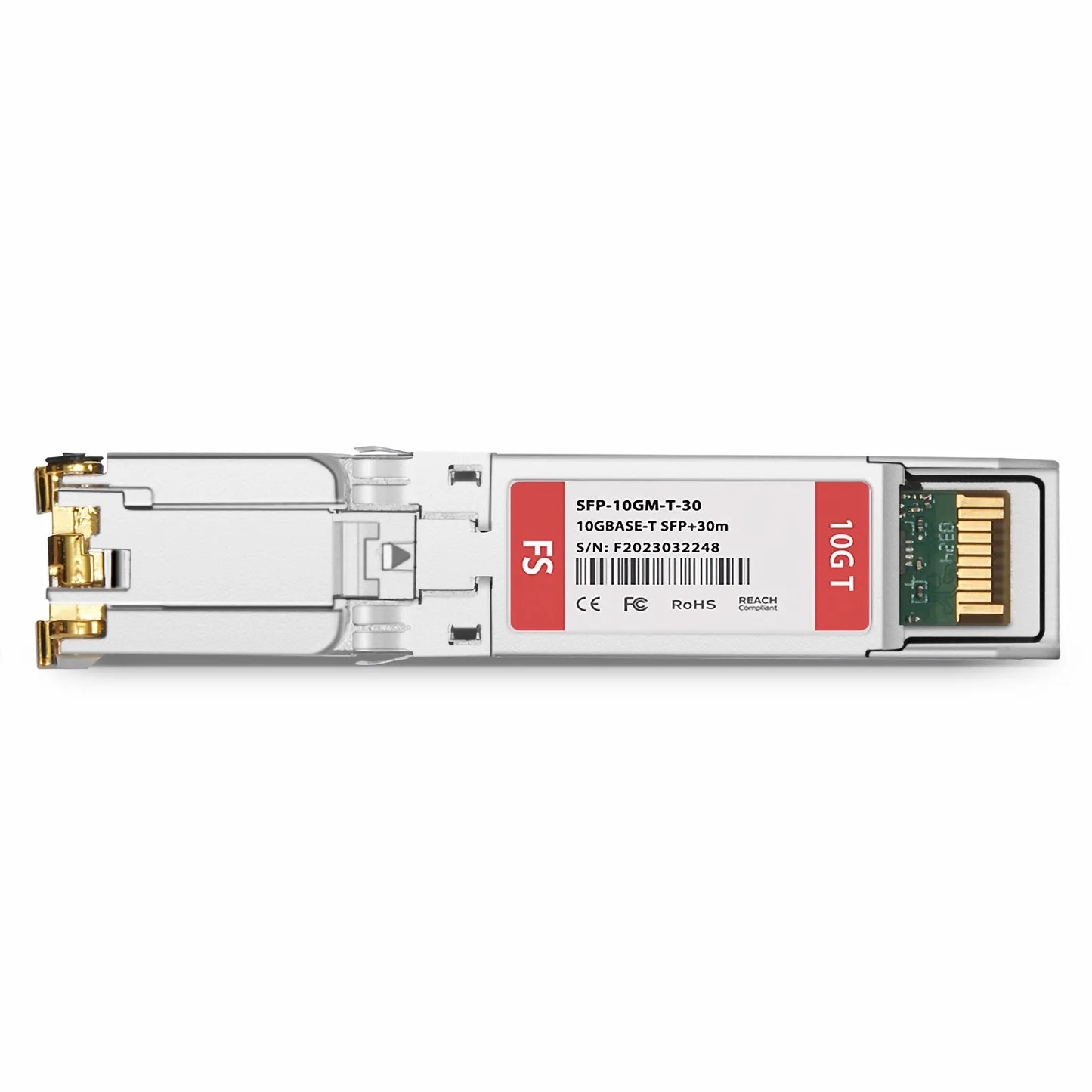 Cisco Compatible 10M/100M/1G/2.5G/5G/10Gbps NBASE-T SFP+ Copper 30m RJ-45 Transceiver Module (LOS)