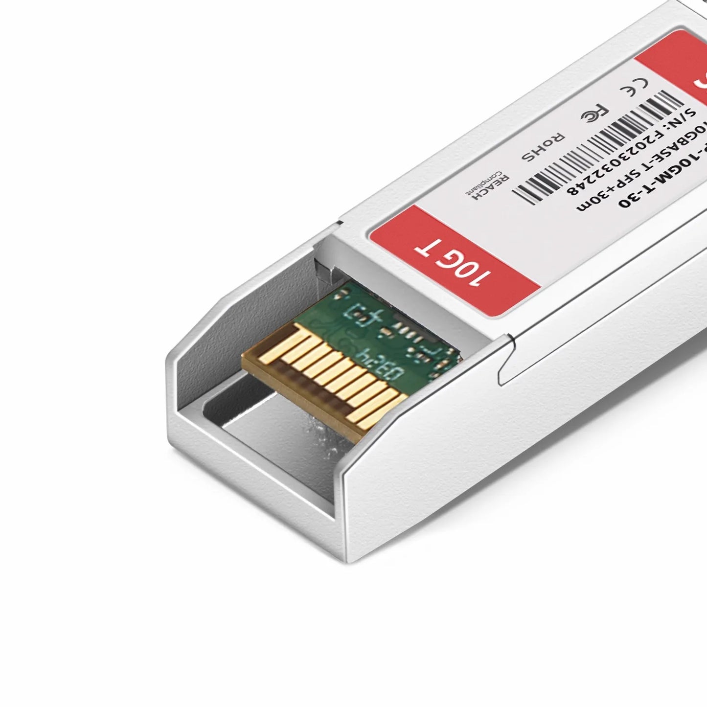 Cisco Compatible 10M/100M/1G/2.5G/5G/10Gbps NBASE-T SFP+ Copper 30m RJ-45 Transceiver Module (LOS)