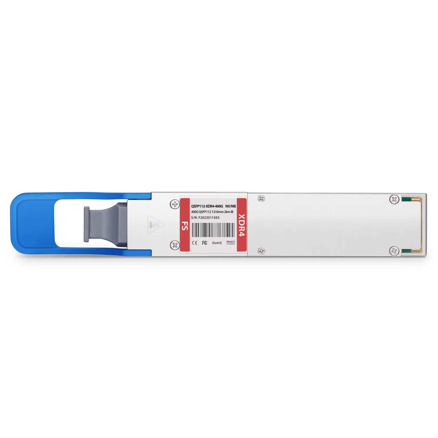 NVIDIA/Mellanox Compatible 400GBASE-XDR4 QSFP112 4 x 100G PAM4 1310nm 2km DOM MPO-12/APC SMF InfiniBand NDR Optical Transceiver Module for ConnectX-7 HCA