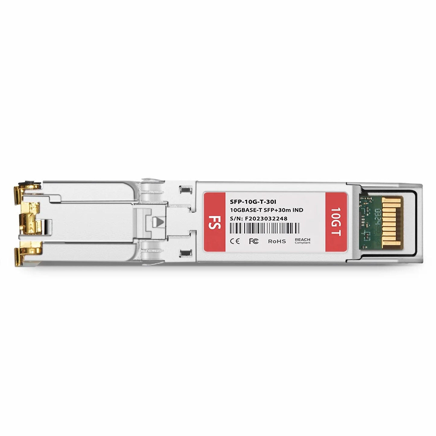 Cisco Compatible 10GBASE-T SFP+ Copper 30m RJ-45 Industrial Transceiver Module (LOS)