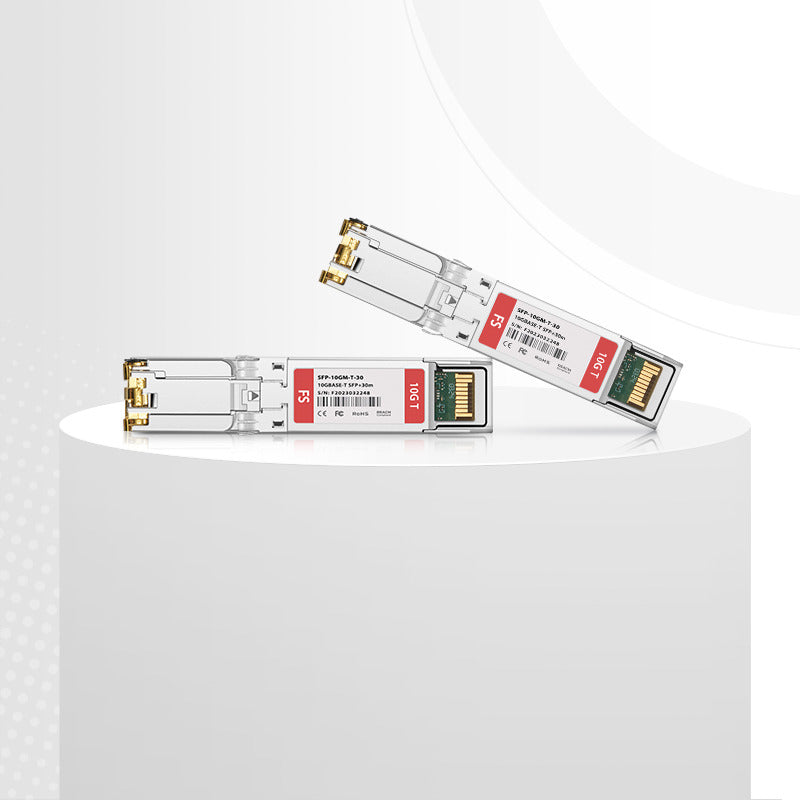 Cisco Compatible 10M/100M/1G/2.5G/5G/10Gbps NBASE-T SFP+ Copper 30m RJ-45 Transceiver Module (LOS)