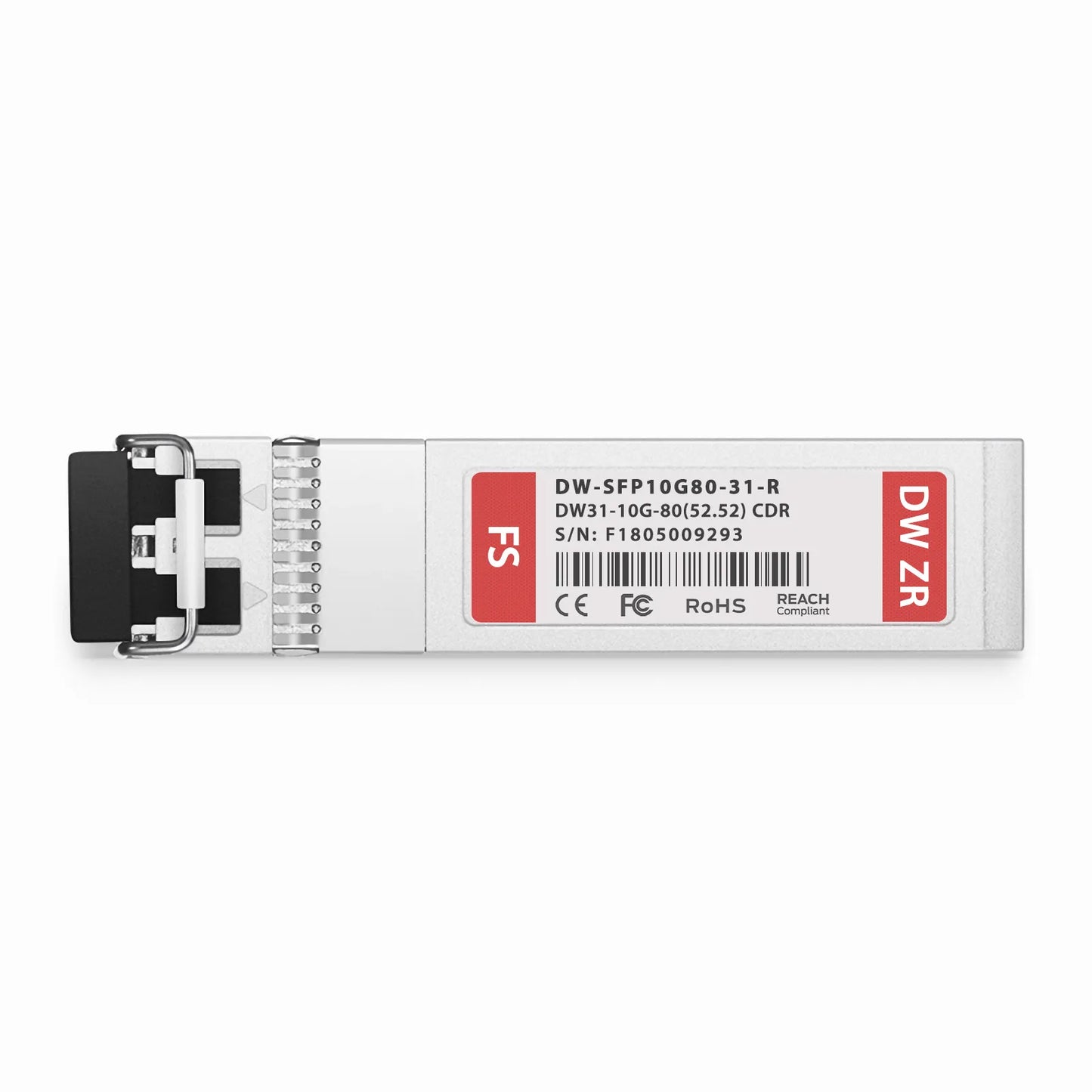 Cisco Compatible C31 SFP+ 10G DWDM 1552.52nm 100GHz 80km DOM Duplex LC/UPC SMF Optical Transceiver Module for Transmission with CDR
